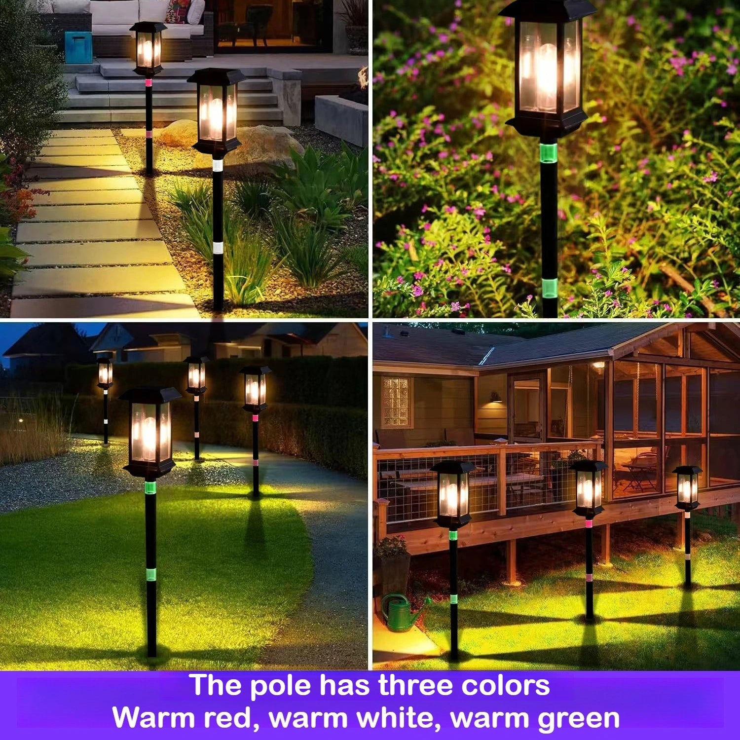 Solar Lamps, Outdoor Garden Lamps, Household Waterproof Garden Tungsten Filament Lawn Insert Lamps, Outdoor Atmosphere Oasis Select
