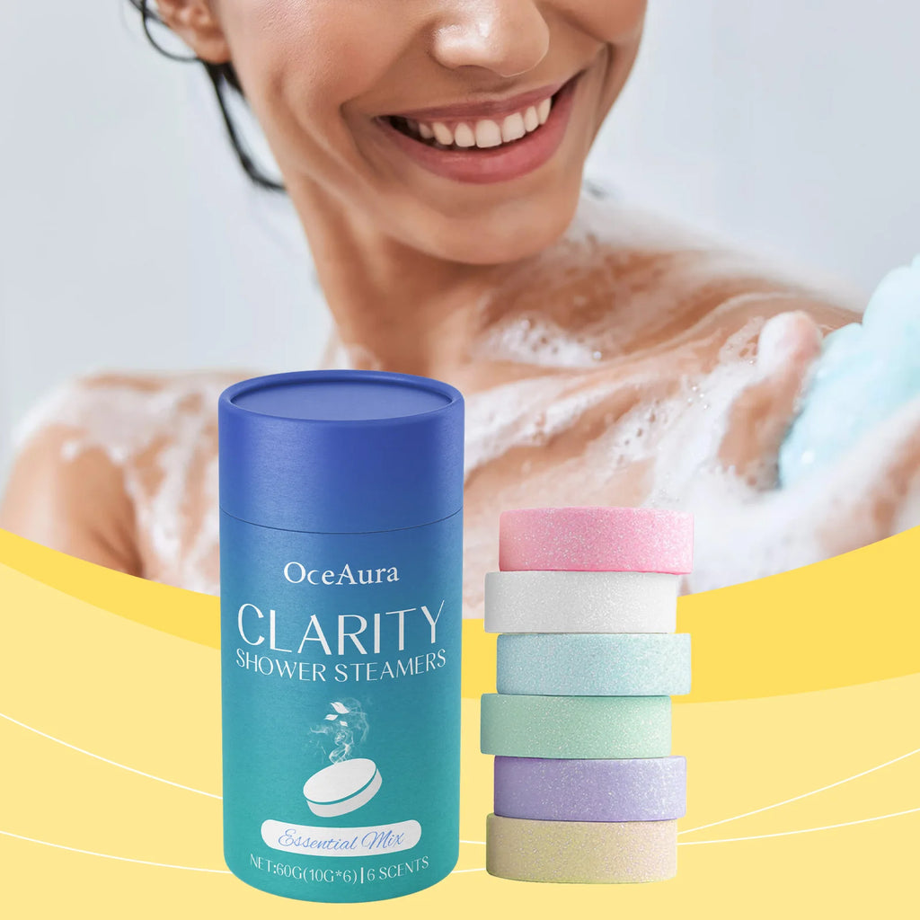 Aromatherapy Shower Tablet Relieve Fatigue Gently Cleanses Moisturizes Skin Long-lasting Fragrance Light Skin Aromatherapy Oasis Select 3BOXED