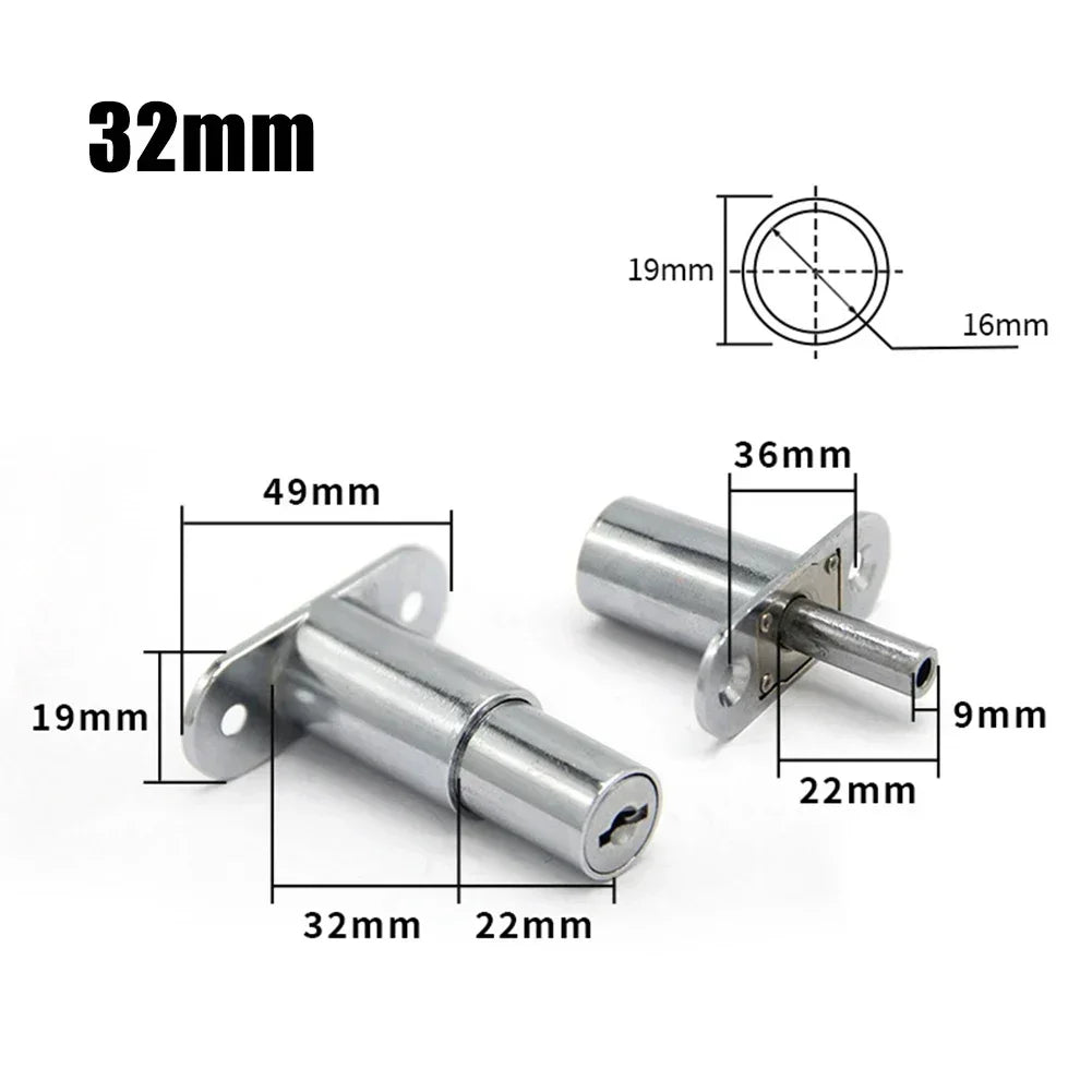 Brand New High Quality Door Latch Single Open Security Sliding Sliver Anti-Theft Cbinet Decoration Furniture Home Kitchen Oasis Select 32mm China Mainland