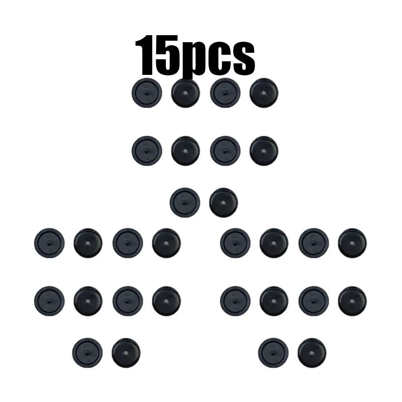 5/10/20pcs Car Parts Auto Safety Seat Belt Black Plastic Stopper Pitch Limit Buckle Clip Retainer Retainer Seatbelt Stop Button Oasis Select 15pcs black