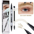 Hello Kiss 2-in-1 Waterproof Liquid Eyebrow Pencil & Fork Brush