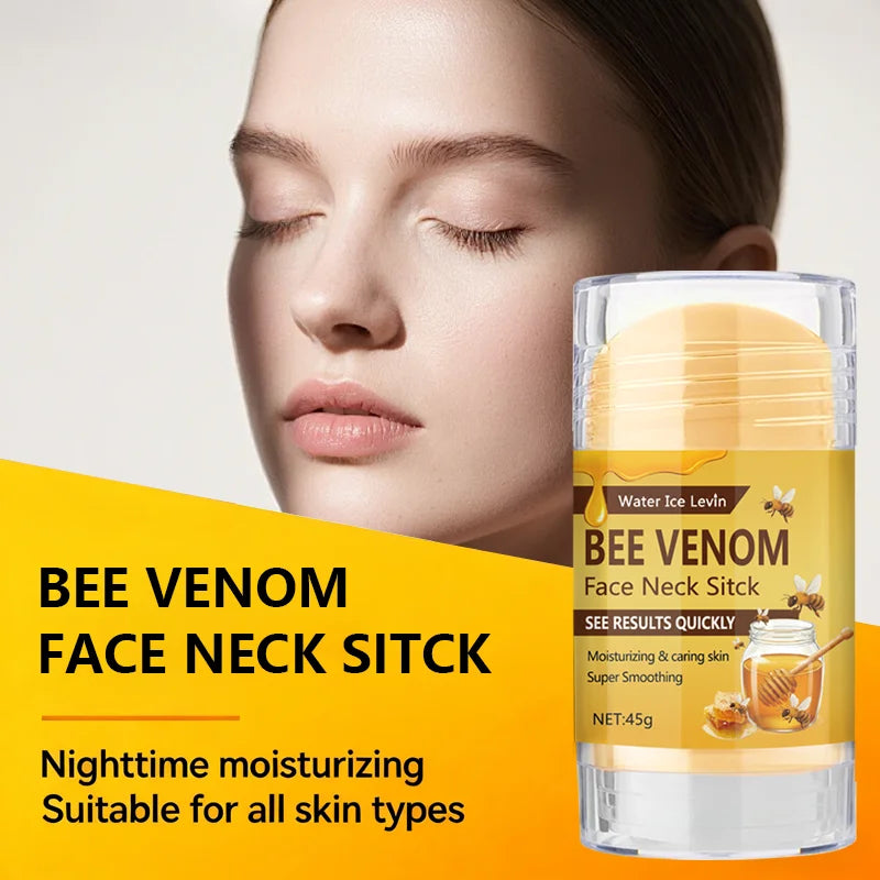 Bee Venom Face & Neck Firming Stick with Collagen & Vitamin C - Intense Moisturizing & Smoothing Anti-Aging Treatment Oasis Select
