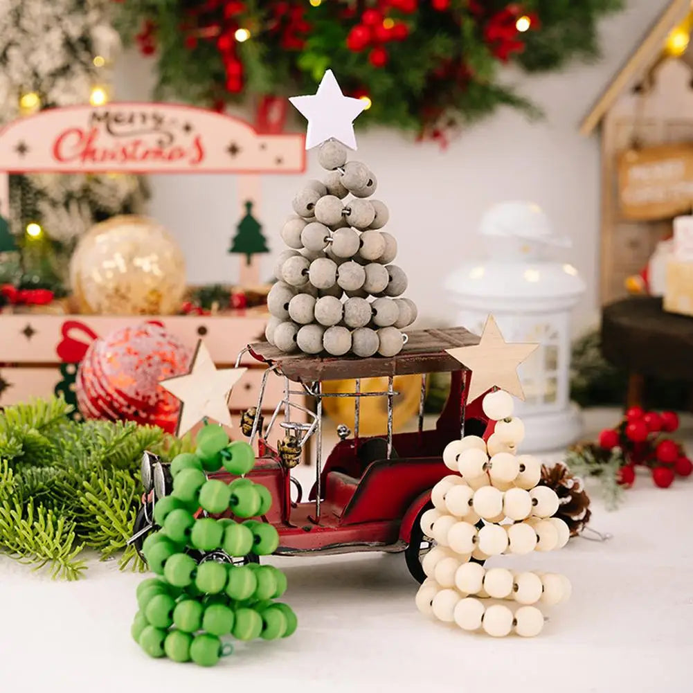 New Nordic Wooden Christmas Tree Ornament 1Pcs Creative Desktop Decoration Christmas Decor Oasis Select