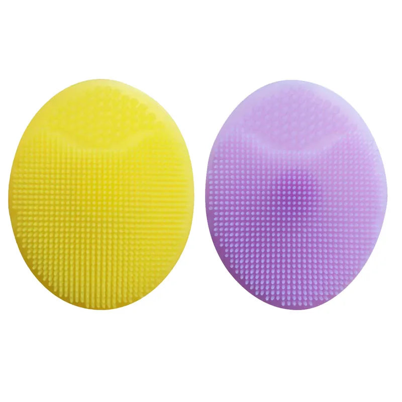 1/2pcs Shampoo Brush for Baby Infant Bathing Soft Silicone Boys Kids Shower Brush Head Hair Washing Massage Brushes Wipe Comb Oasis Select Mix-2pcs 1