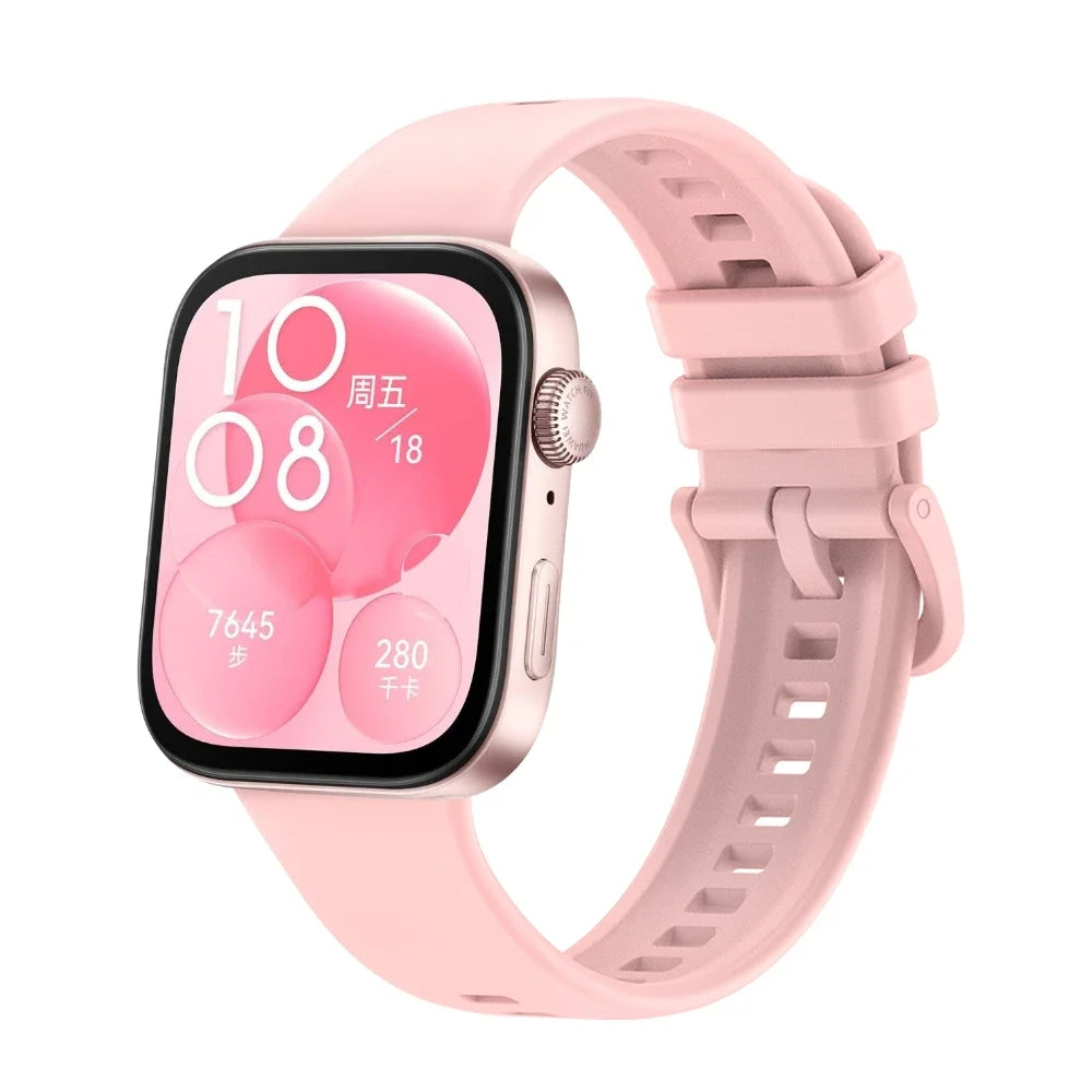 Silicone Strap for Huawei Watch Fit 4 / Fit 3 Colorful Buckle Smartwatch Band Oasis Select