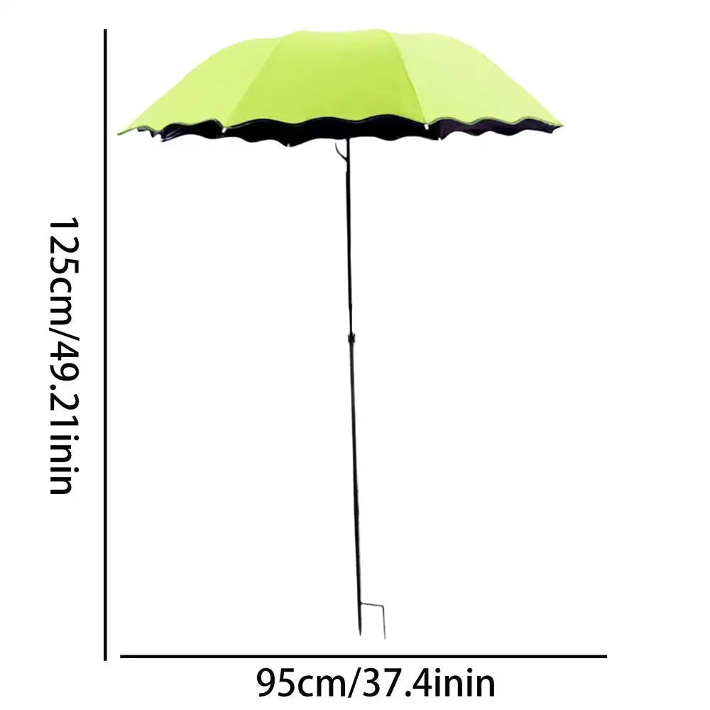 Plant Shade Umbrella Waterproof Garden Umbrella for Outdoor Courtyard Beds Backyard Parasol Plants Sun Protection cover Oasis Select Green
