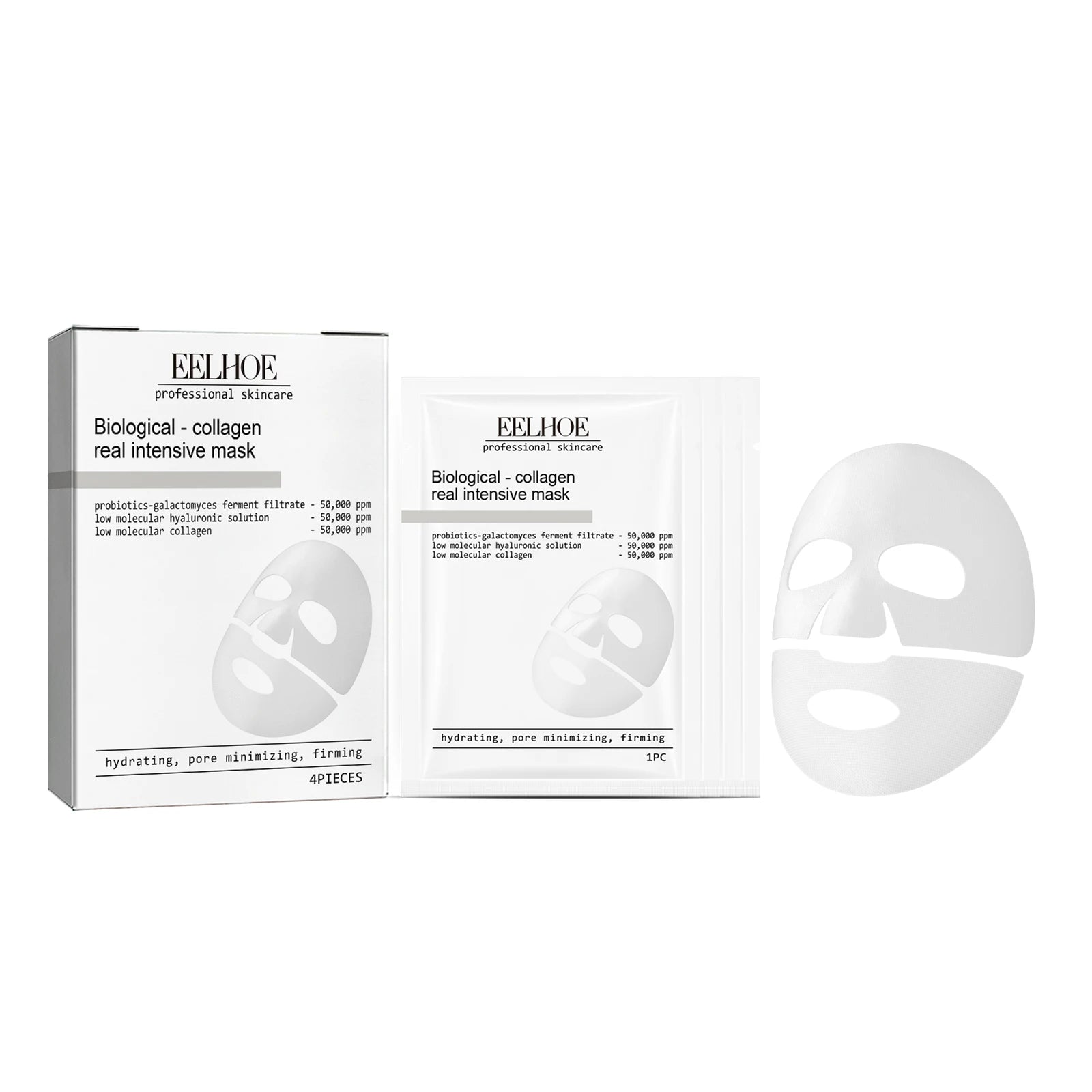 Eelhoe Collagen Face Mask – Firm, Brighten & Hydrate 4-Pack Collagen Face Mask Oasis Select 4 PIECES