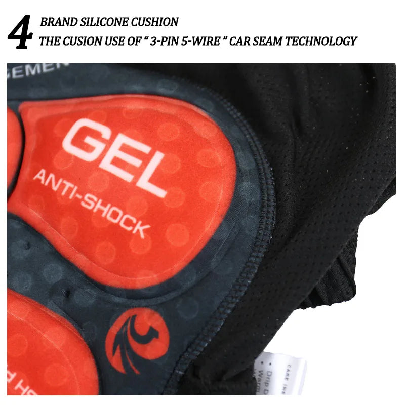 X-Tiger Cycling Shorts Breathable Mesh Shockproof Cycling Underwear 5D Pro Thickened Gel Pad Cycling Shorts Oasis Select