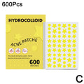 600 Counts Colorful Star Spot Acne/Pimple Patch For Face, Hydrocolloid Cute Star Shaped Acne Patch Invisible Zit Cover Stickers Oasis Select yellow