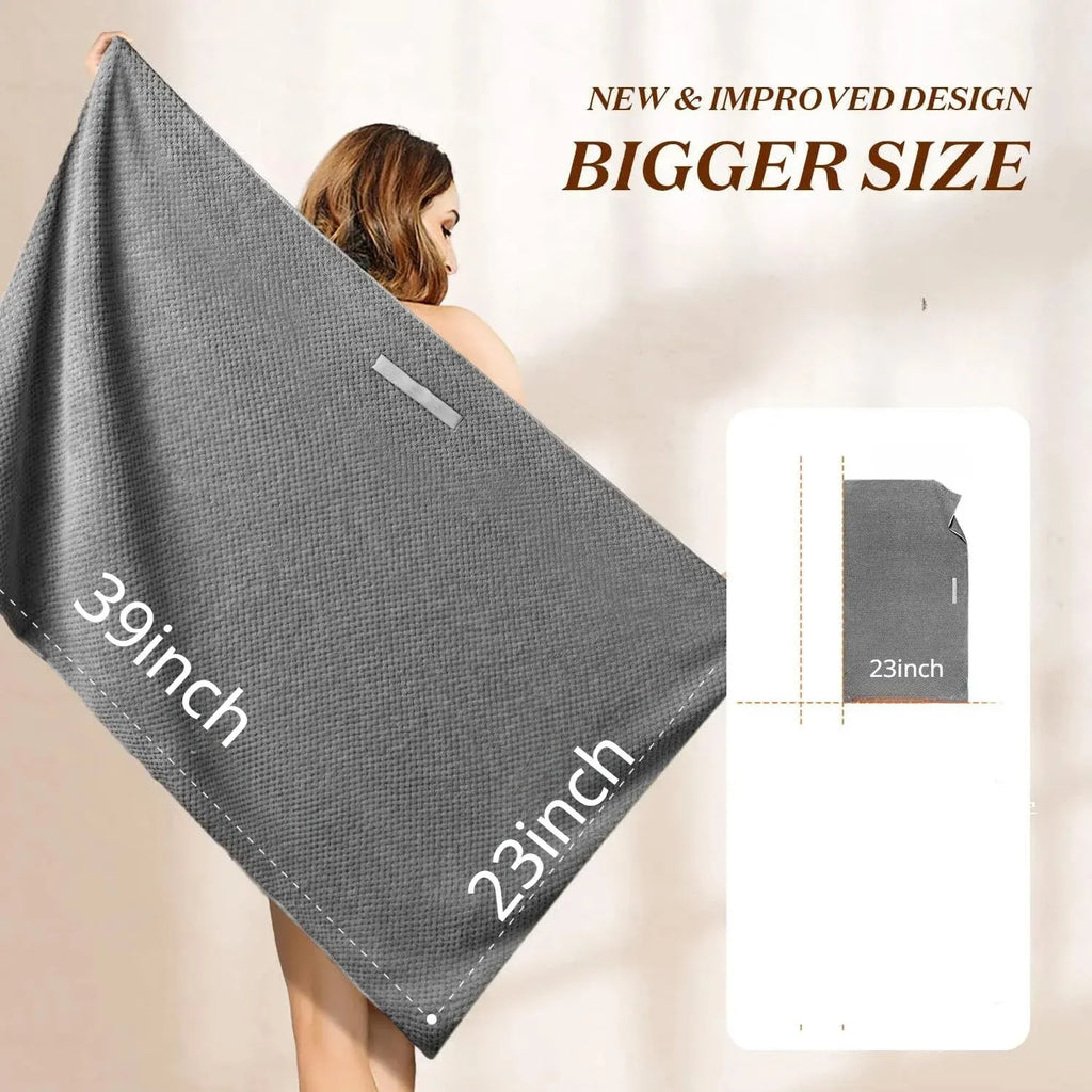 Extra Large Microfiber Hair Towel Wrap with Elastic Band Microfiber Hair Towel Oasis Select
