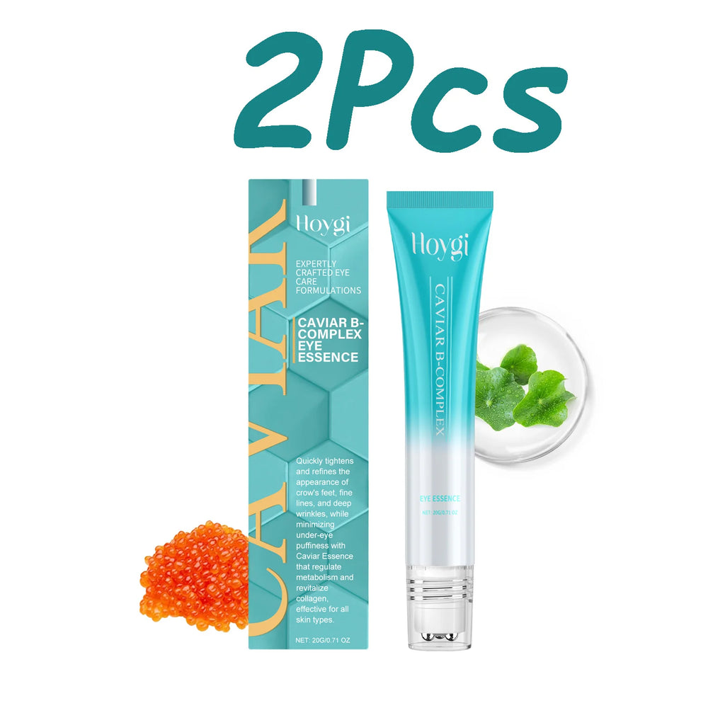 Caviar B-Complex Eye Essence Remove Dark Clrcles Anti Puffiness Smoothing Fine Lines Moisturize Skin Around the Eye Serum Oasis Select 2 x 20ml Boxed