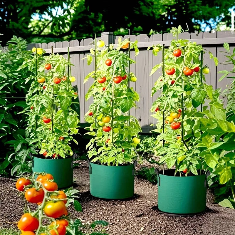 1-4PCS Thickened Nonwoven Fabric Grow Bag Felt Plant Pot for Balcony Roof Garden Aeration Container with Handle Oasis Select