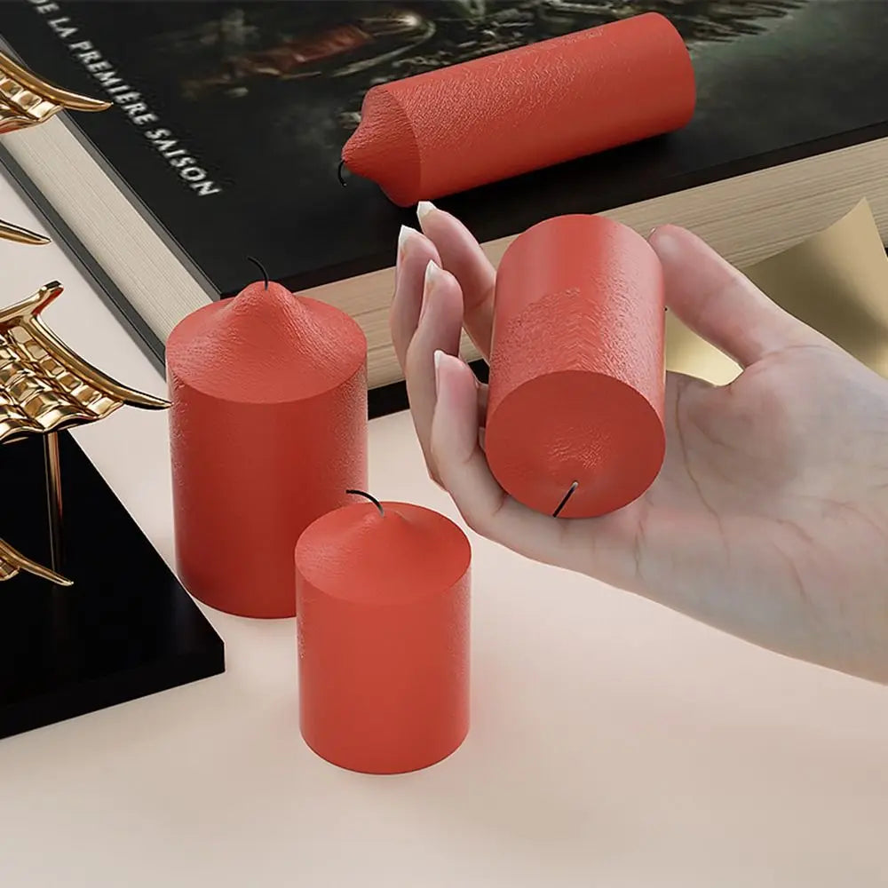 Cylinder Silicone Candle Mold – DIY Wax, Resin & Soap Craft