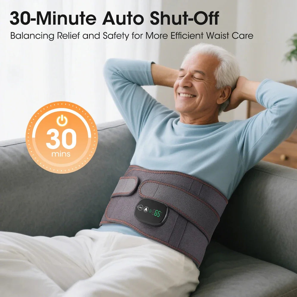 Electric Waist Massager Belt – Heat, Red Light & Vibration