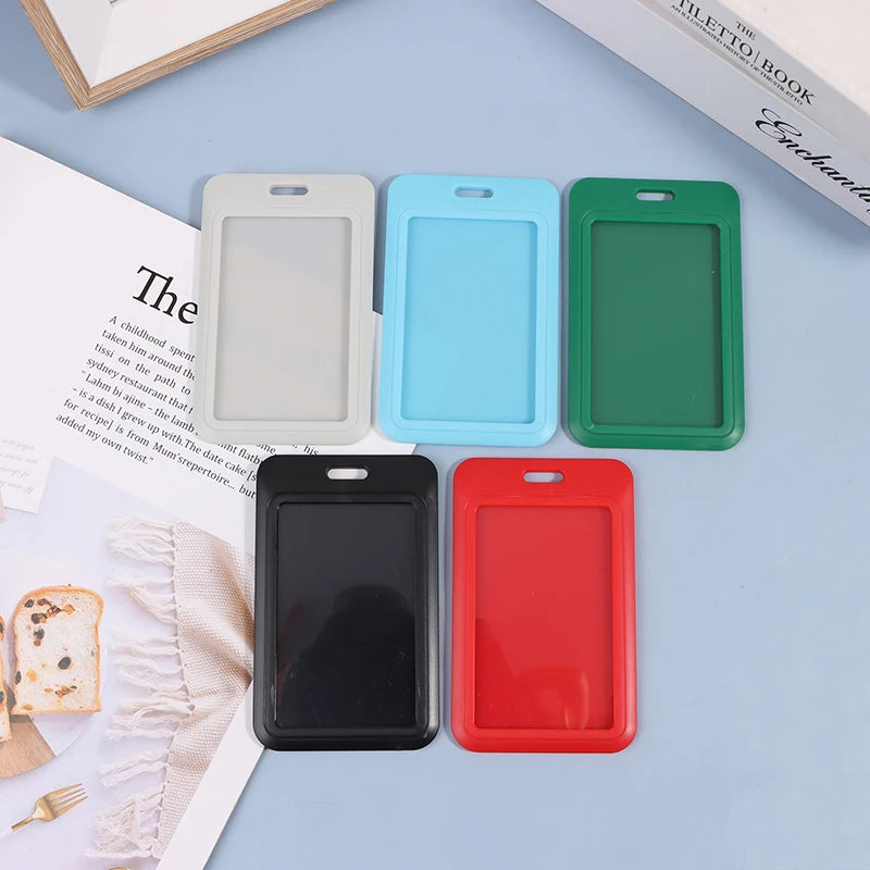 New Sale 1Pc Two-Sided Credit Card Cover Hard Plastic Badge Holders With Slot For Event Staff Tag ID Card Holder Pass Strap Oasis Select