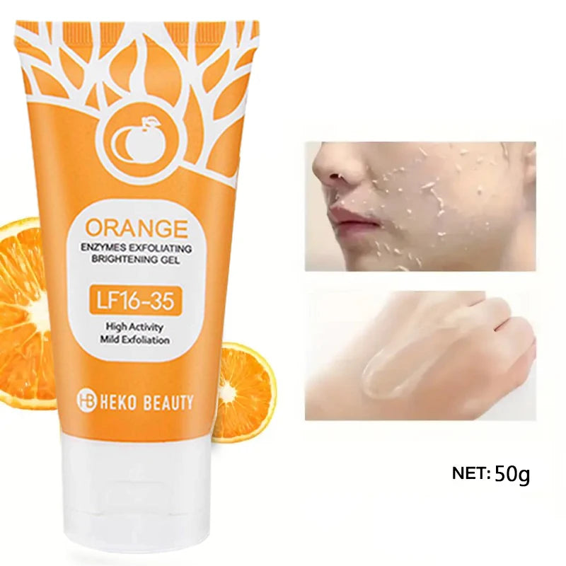 Orange Exfoliating Gel 50g, Exfoliation, Dead, Removal Deeply Cleansing, Long-Lasting,Moisture Cleanses Pores,Safe for Full Body Oasis Select 1pcs