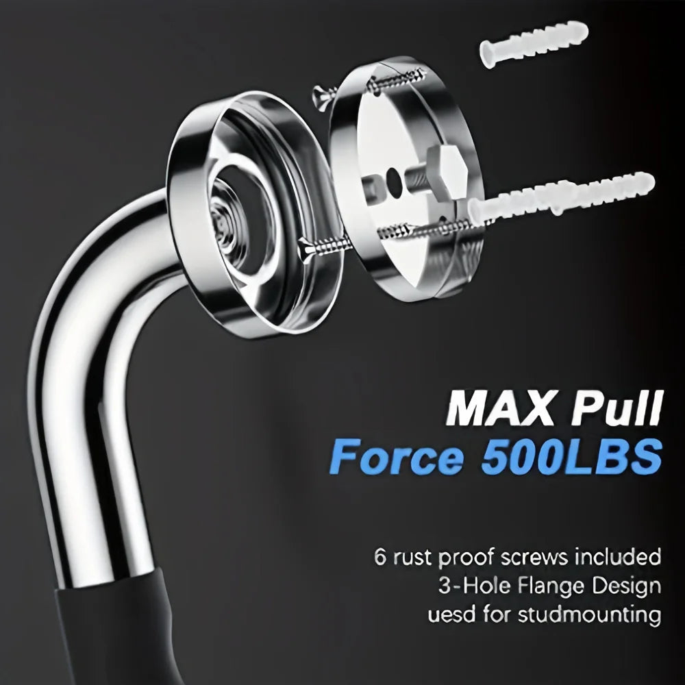 Premium Stainless Steel Shower Grab Bar Set - Anti-Slip,Durable Safety Handle for Seniors & Handicap-Easy Install,Fits Bathtubs Oasis Select