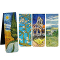 2.5Inch 4PCS Bookmarks with Magnet Book Markers Page Clip for Students Teachers School Home Office Reading Supplies Oasis Select Van Gogh 4