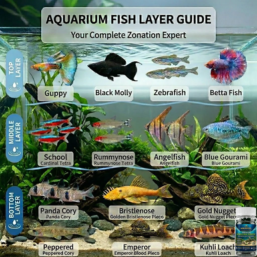 High Purity Spirulina Sinking Tablets: Premium Seaweed Aquarium Food for Bottom Feeders, Plecos, Corydoras & Red Shrimp. Oasis Select
