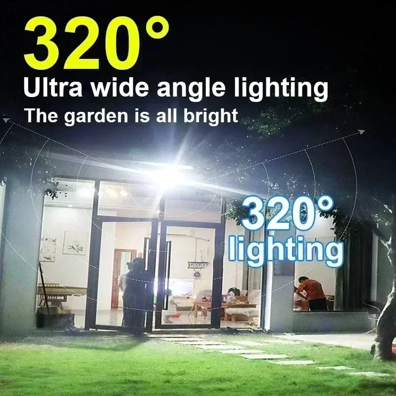 LED Solar Street Wall Lights Waterproof Induction Solar Powered Lamp for Outdoor Garden Patio Path Yard Garage Torch with Remote Oasis Select