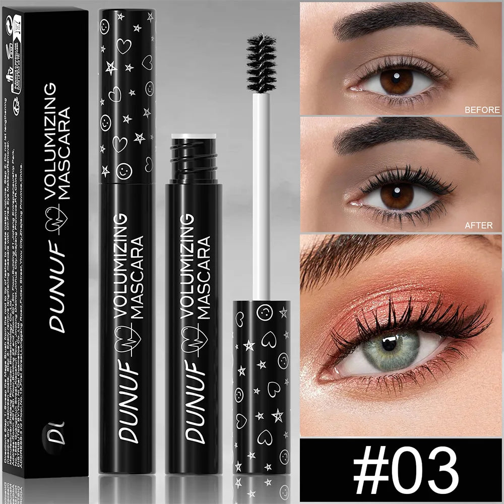 DUNUF Colorful Waterproof Mascara – Curling & Lengthening