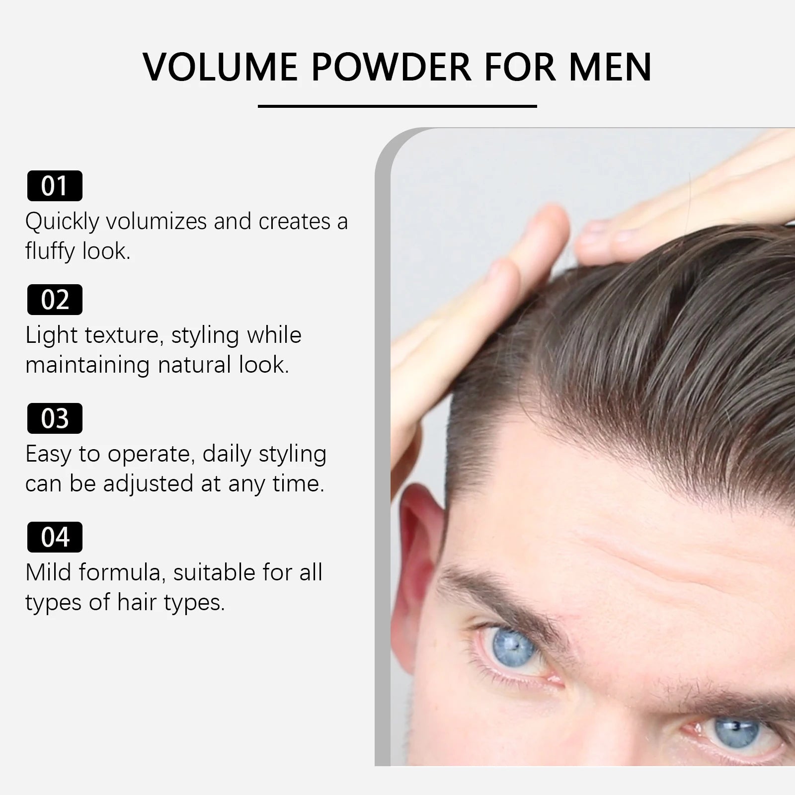Hair Texturizer Volume Powder Long Lasting Keeping Hair Soft Fluffy All Day No Mess Dust It for Hair Styling Powder Hair Styling Oasis Select