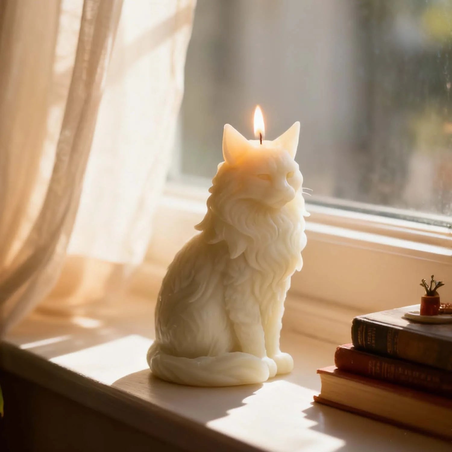 Sitting Cat Aroma Plaster Resin Ornaments Mould Handmade Soap Candle Making Supplies DIY Cute Kitty Silicone Candle Mold Oasis Select