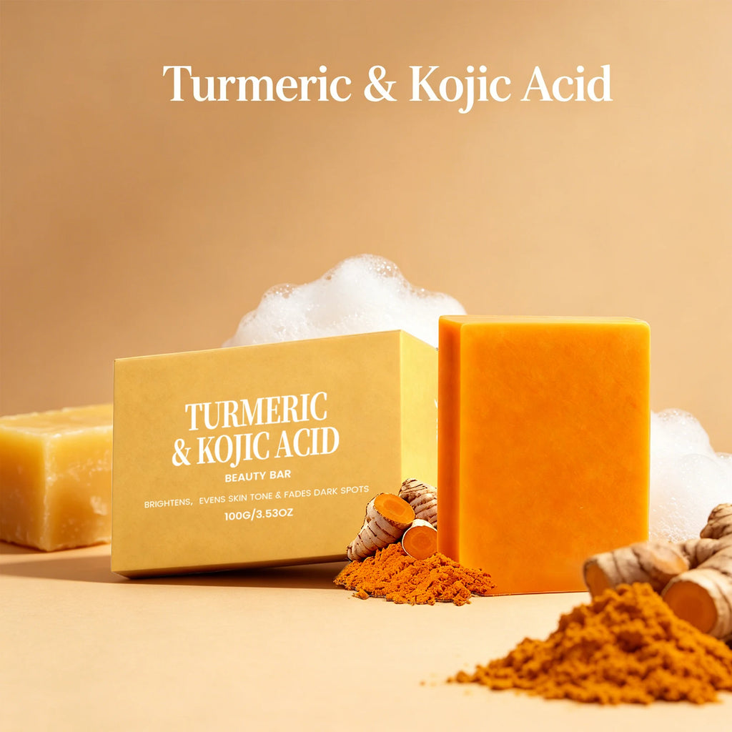 Turmeric & Kojic Acid Soap – Brightening Exfoliating Bar