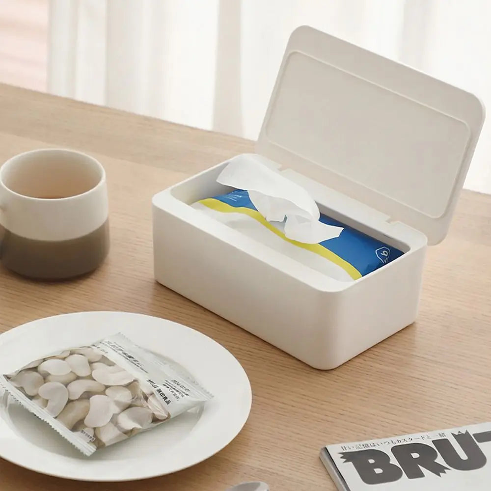 Simple Style Wet Wipes Box New Hollow Out Paper Towel Box Universal Napkin Storage Boxes Kitchen Tissue Box Home Decoration Oasis Select