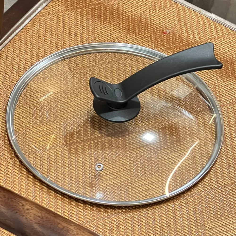 Durable Universal Pot Cover Tempered Glass Visible Pot Lid Knob Stainless Steel Frying Pan Cover Kitchen Accessories Oasis Select