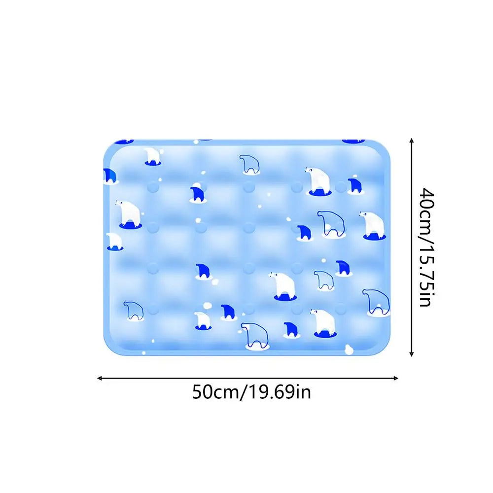 Pet Dogs Cat Summer Cooling Pad Mat Washable Foldable Puppy Big Dog Ice Cooling Bed Mattress Cool Mascotas Cushion Blanket