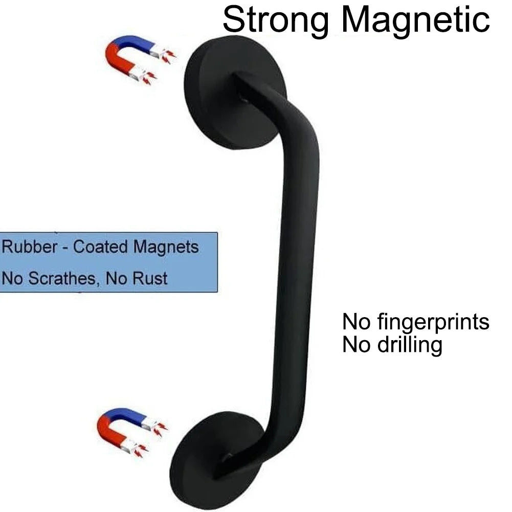 Strong Magnet Aluminum Handle For Fridge Door Microwave Oven Dishwasher Pulls Black Kitchen Appliance Replacement Parts Oasis Select