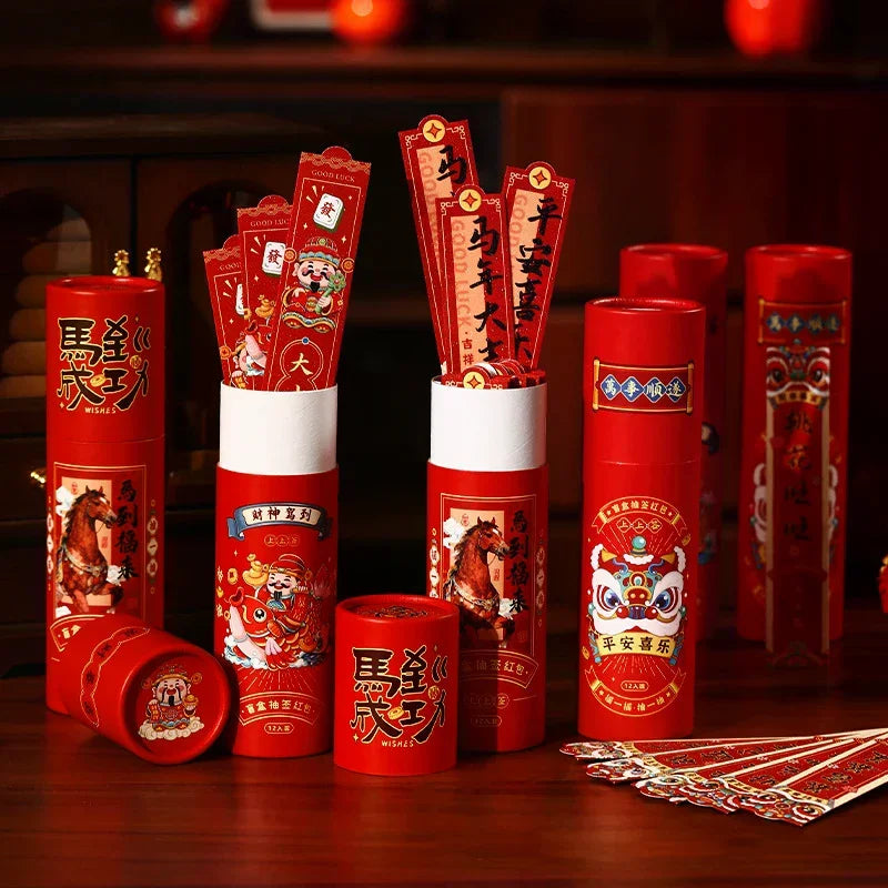 2026 Year Of The Horse Red Envelopes Chinese New Year Red Envelope Lucky Red Pockets Fun Creative Draw Lots Red Envelopes Oasis Select