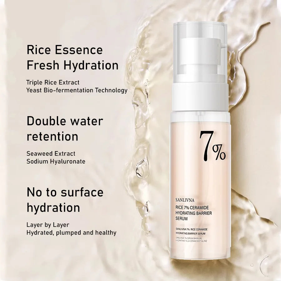 Rice Toner 70% Rice Extract Serum with Niacinamide, Rice Cleansing Foam, Deep Cleansing, Moisturizer for Dry Skin, Skin Care Set Oasis Select