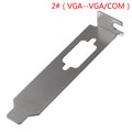 Low Profile Bracket Adapter DVI HDMI VGA Port For Half Height Graphic Video Card Oasis Select 2VGA--VGACOM