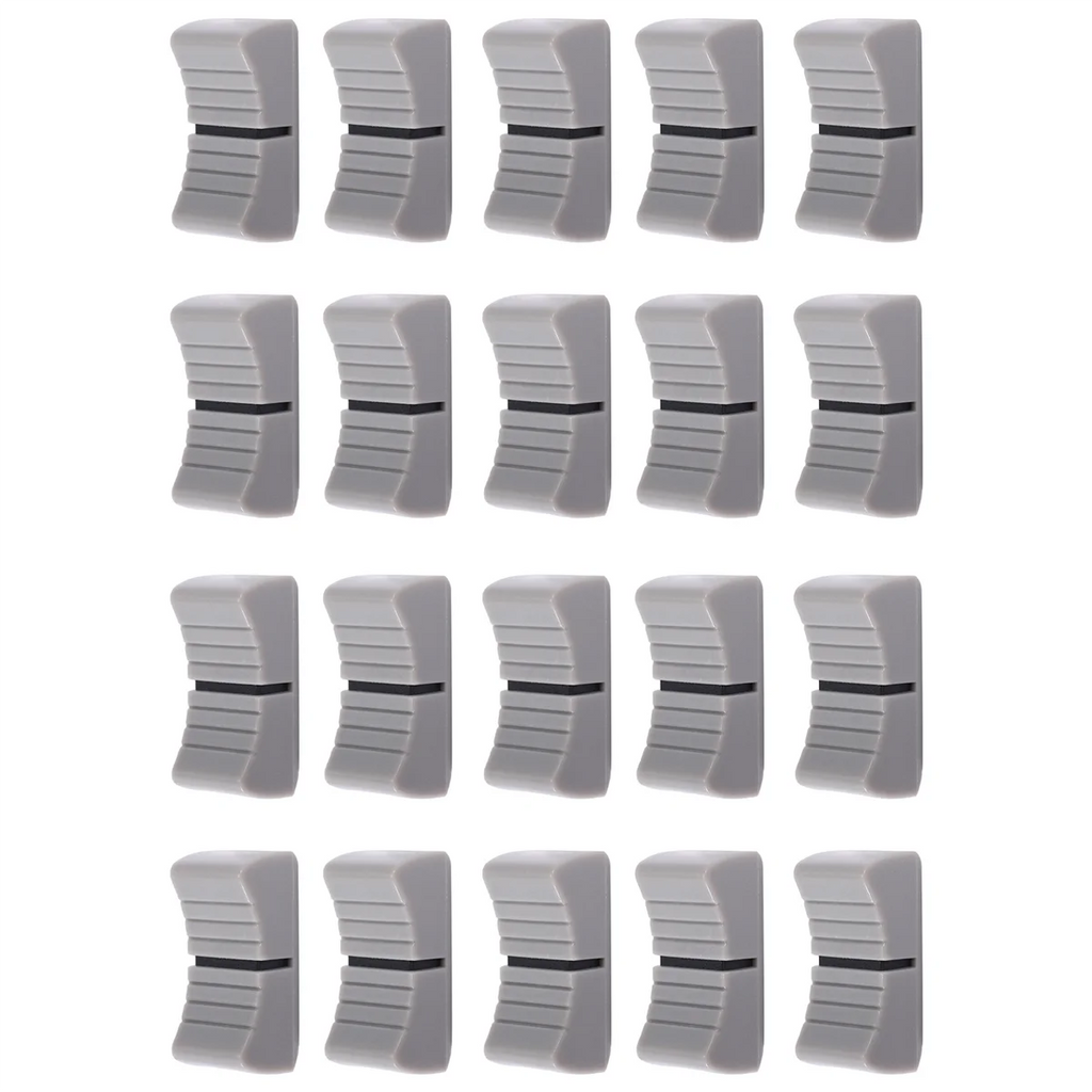 20Pcs 24mmx11mmx10mm Console Mixer Slider Fader Knobs Replacement for Potentiometer Gray Knob Black Mark Oasis Select Default Title