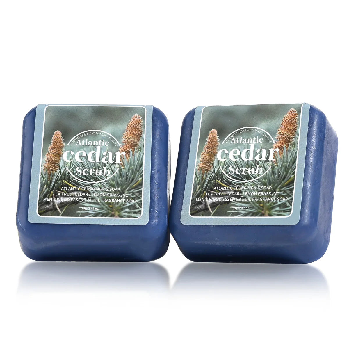 Atlantic Cedar Men's Essential Oil Handmade Soap – 70g Bar