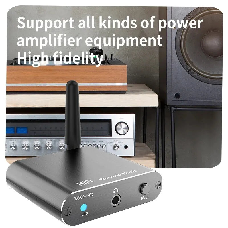 VAORLO AptX-HD Bluetooth 5.2 Receiver HIFI Music Wireless Audio Adapter 3.5mm AUX Optical Toslink/Coaxial Output For Car Speaker Oasis Select