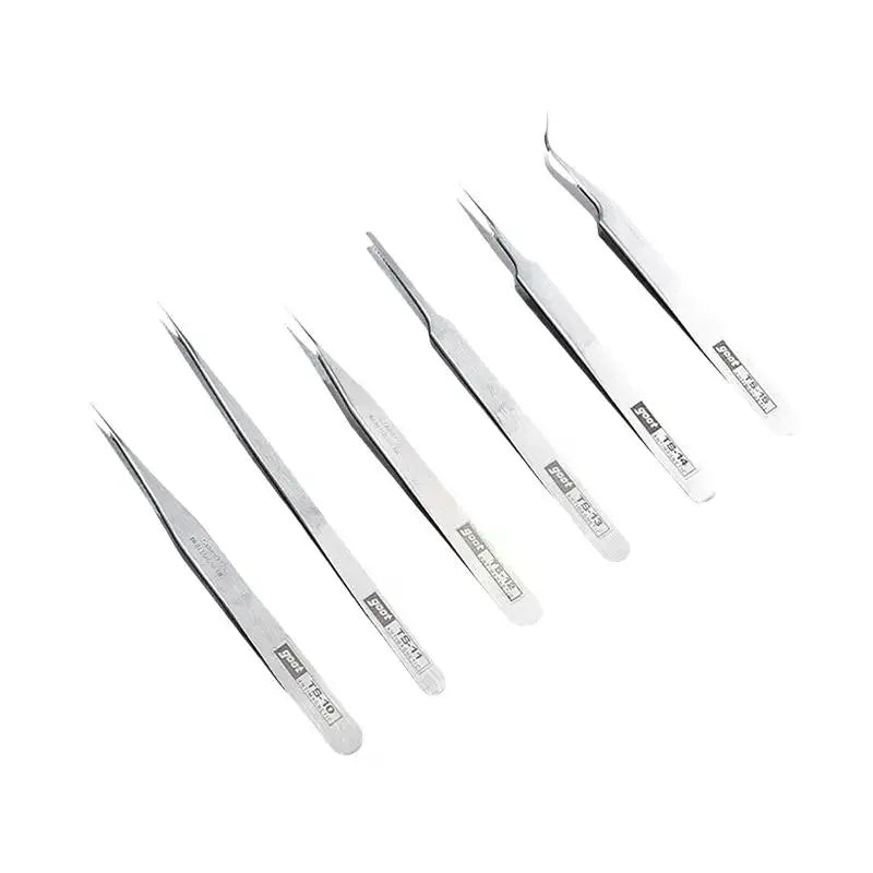 6Piece Stainless Steel Tweezers Bent Straight Tweezers For Fine Work In Crafts Oasis Select