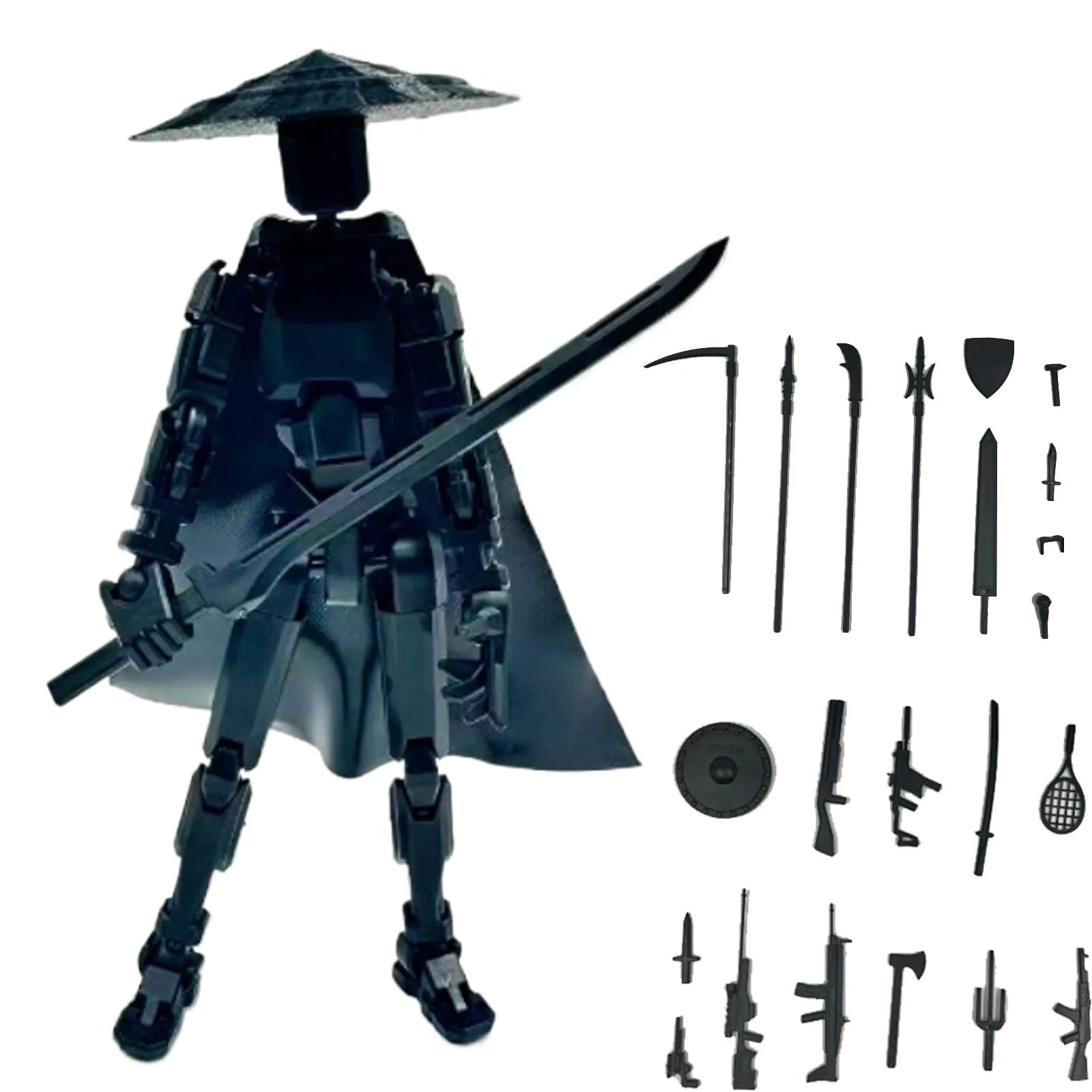 Lucky 13 3D Printed Movable Robot Action Figure & DIY Mannequin Robot Action Figure Oasis Select A One Size