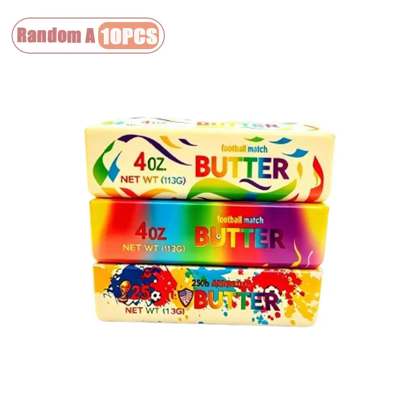 Slow Rise Squishy Butter Bar Football Fidget Toy – 1–10 Pack