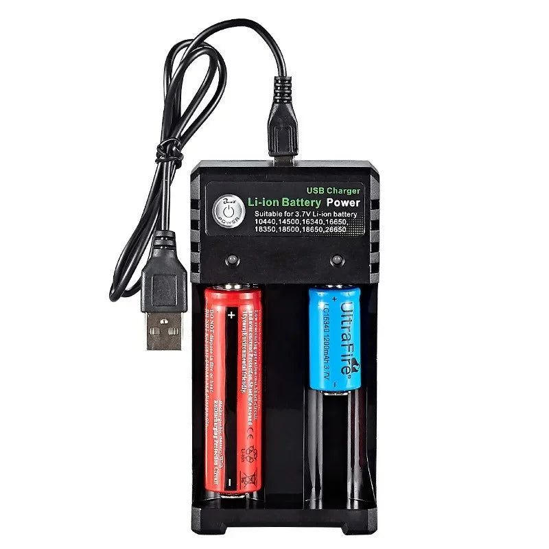 18650 Battery Charger Black 1 2 4 Slots AC 110V 220V Dual For 18650 Charging 3.7V Rechargeable Lithium Battery Charger Oasis Select