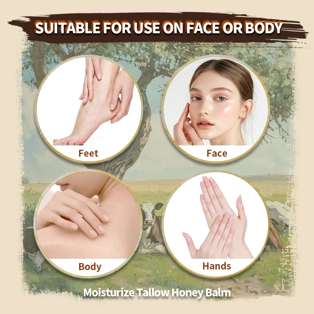 Beef Tallow Face Cream Lasting Moisturizing Soothing Facial Skin Firming Increase Facial Elasticity Nourishing Smooth Skin Care Oasis Select