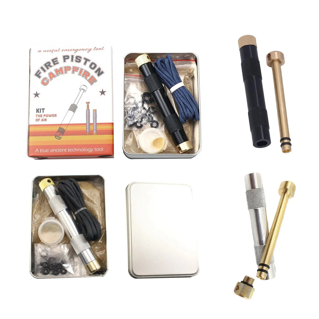 Brass Fire Piston Kit – Portable Survival Fire Starter Tool Fire Starter Tool Oasis Select