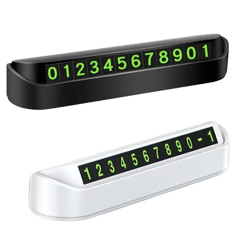 1/2/3/4pcs Portable Car Phone Number Card Temporary Parking Card Plate Telephone Number Car Park Stop Automobile Accessories Oasis Select 2pcs mix