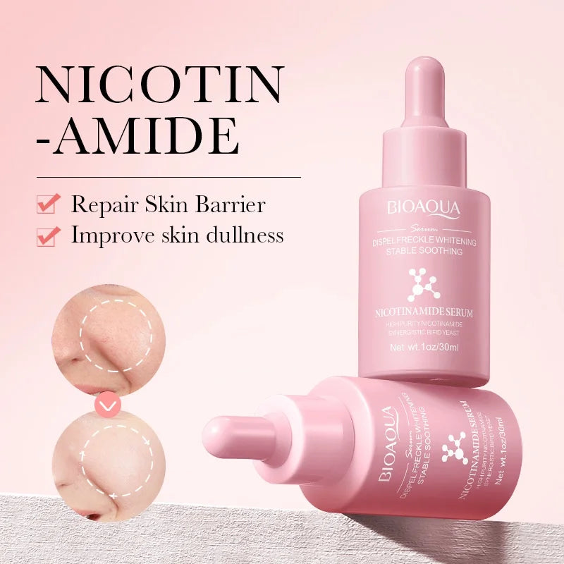 BIOAQUA Niacinamide Serum for Reducing Dark Spots Whitening and Moisturizing Brightening Skin Tone 30ml Oasis Select