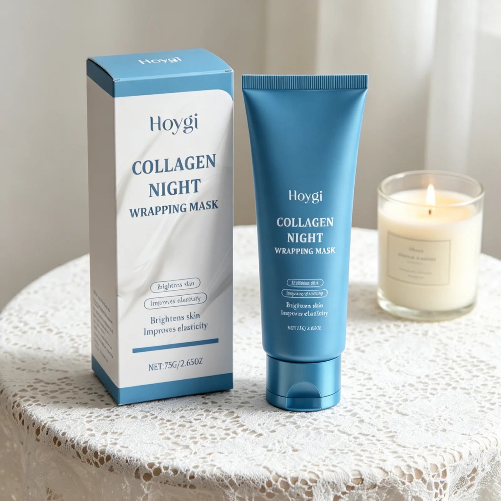 Hoygi Collagen Night Peel-Off Mask – Firm & Brighten Skin Collagen Peel-Off Mask Oasis Select