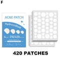 Mixed Sizes Hydrocolloid Pimple Patches Large Hydrocolloid Pimple Patches Invisible Acne Circle Stickers for Zits, Spots, Pimple Oasis Select 420pcs