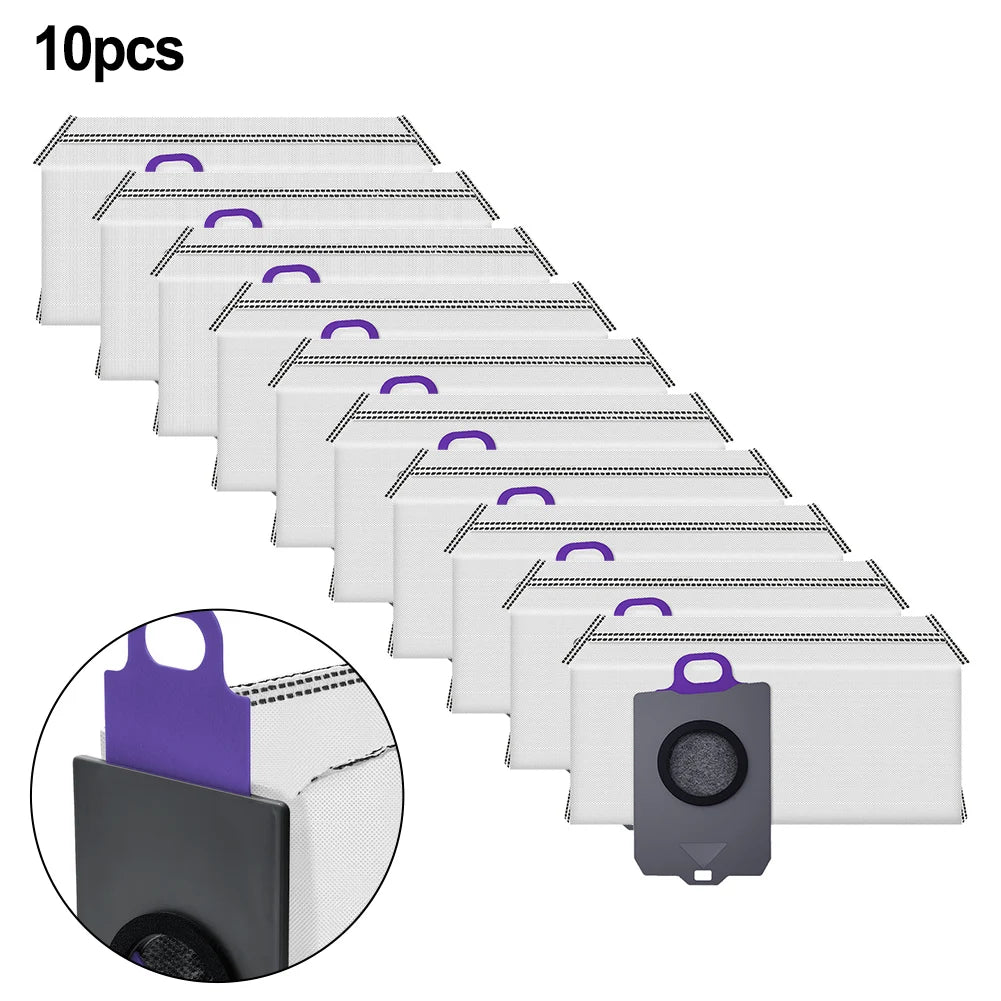 10pcs Ultra-fine Filter Dust Bag For Narwal Flow Robot Vacuum Cleaner Meltblown Fabric Replacement Parts Home Cleaning Tool Oasis Select 10pcs