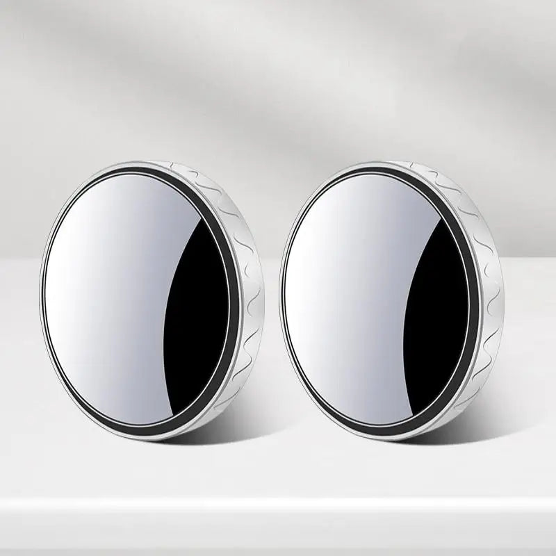 1 Pair 360 Blind Spot Mirror Adjustable Round Frame Wide-angle Rearview Car Rearview Sucker Mirrors Auxiliary Convex Mirror Oasis Select A1